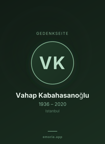Gedenkportrait von Vahap Kabahasanoğlu