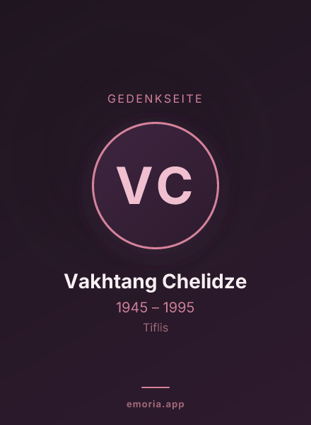 Gedenkportrait von Vakhtang Chelidze
