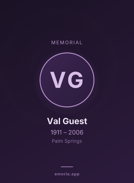 Memorial portrait of Val Guest