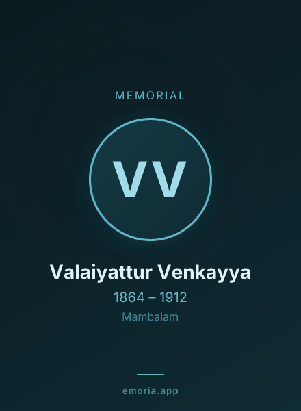 Memorial portrait of Valaiyattur Venkayya