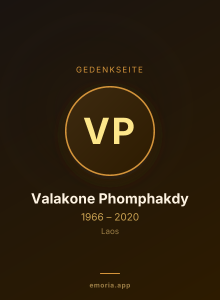 Gedenkportrait von Valakone Phomphakdy