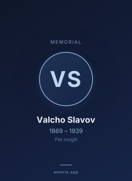 Memorial portrait of Valcho Slavov