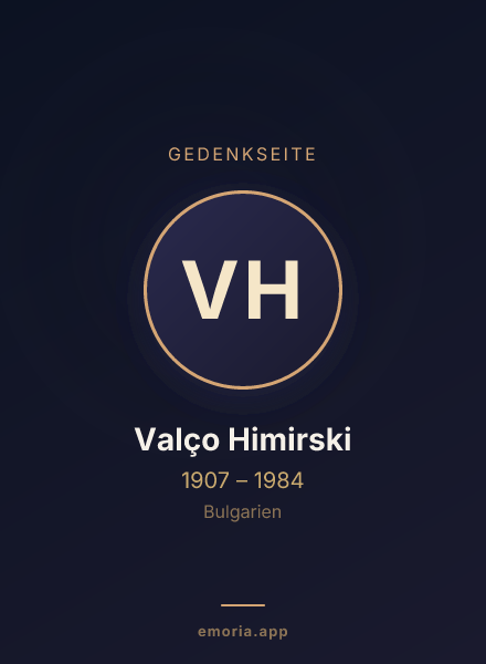 Gedenkportrait von Valço Himirski