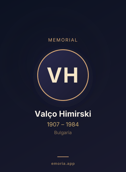 Memorial portrait of Valço Himirski