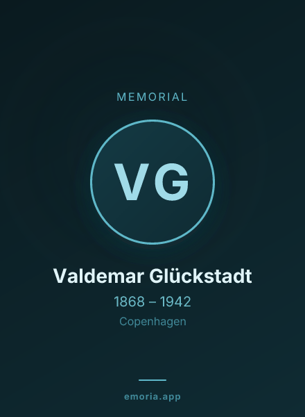 Memorial portrait of Valdemar Glückstadt