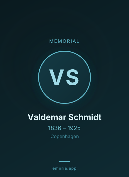 Memorial portrait of Valdemar Schmidt