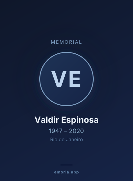 Memorial portrait of Valdir Espinosa