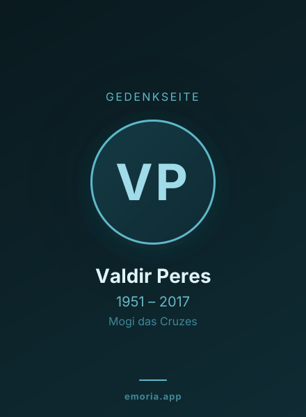 Gedenkportrait von Valdir Peres