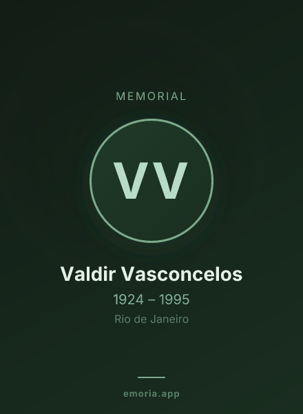 Memorial portrait of Valdir Vasconcelos