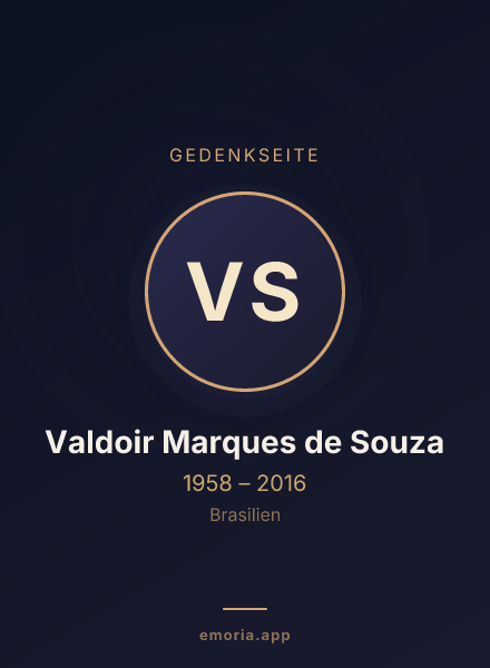 Gedenkportrait von Valdoir Marques de Souza