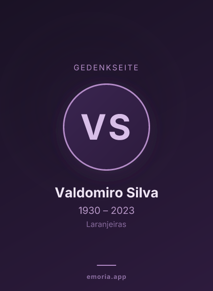 Gedenkportrait von Valdomiro Silva