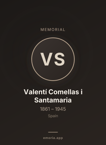 Memorial portrait of Valentí Comellas i Santamaria