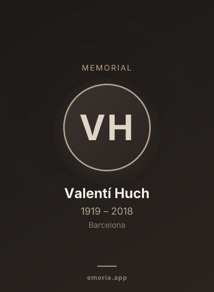 Memorial portrait of Valentí Huch