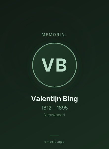 Memorial portrait of Valentijn Bing