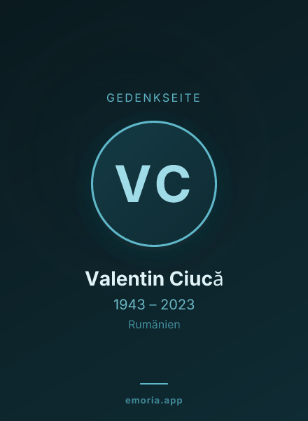Gedenkportrait von Valentin Ciucă