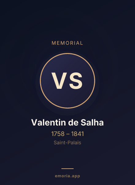Memorial portrait of Valentin de Salha
