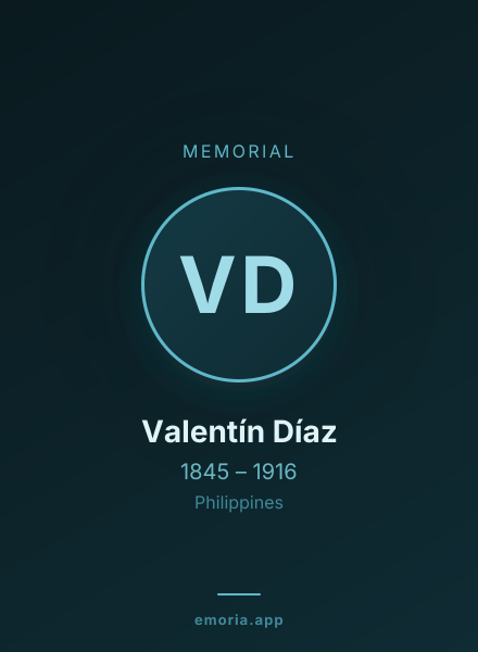 Memorial portrait of Valentín Díaz
