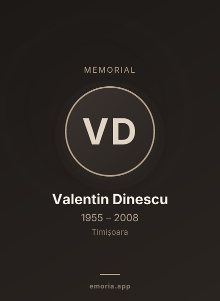 Memorial portrait of Valentin Dinescu