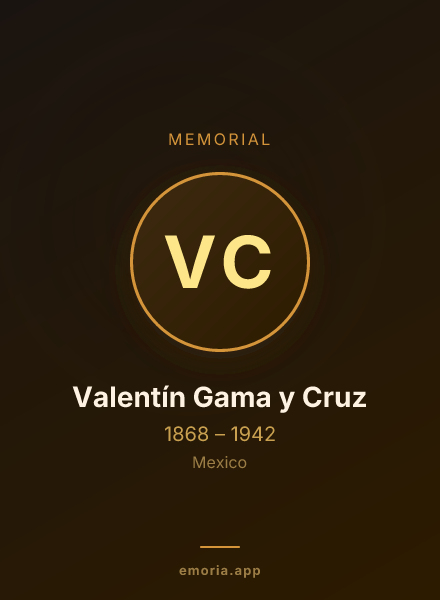 Memorial portrait of Valentín Gama y Cruz