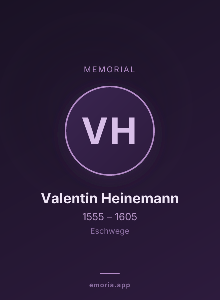 Memorial portrait of Valentin Heinemann