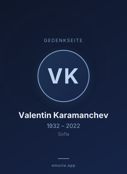 Gedenkportrait von Valentin Karamanchev