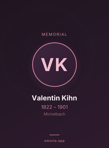 Memorial portrait of Valentin Kihn