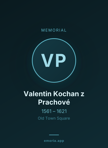Memorial portrait of Valentin Kochan z Prachové