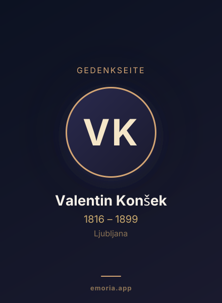 Gedenkportrait von Valentin Konšek