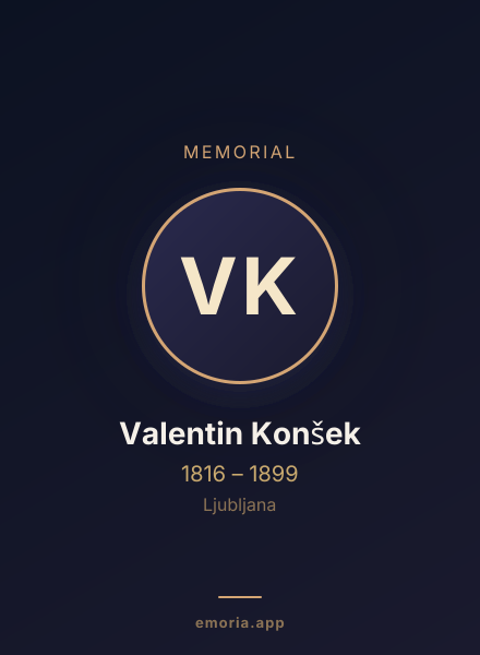 Memorial portrait of Valentin Konšek