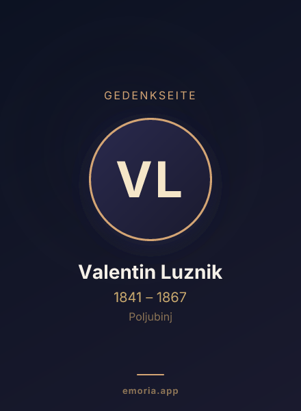 Gedenkportrait von Valentin Luznik