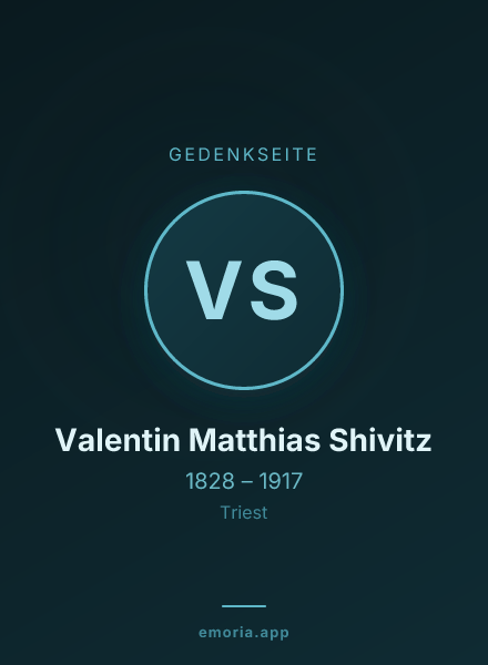 Gedenkportrait von Valentin Matthias Shivitz