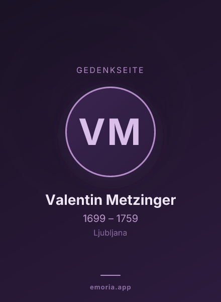 Gedenkportrait von Valentin Metzinger