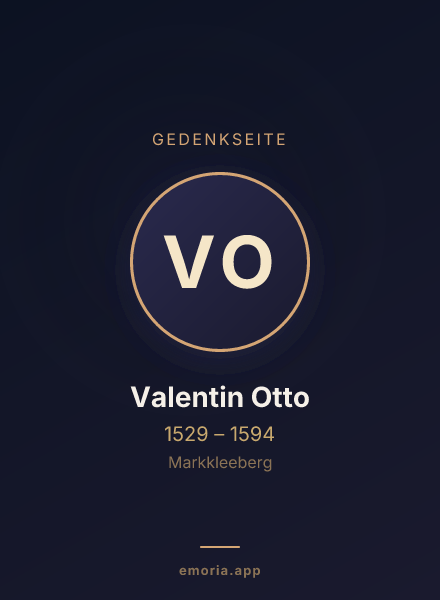 Gedenkportrait von Valentin Otto