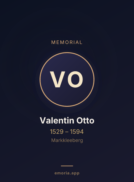 Memorial portrait of Valentin Otto