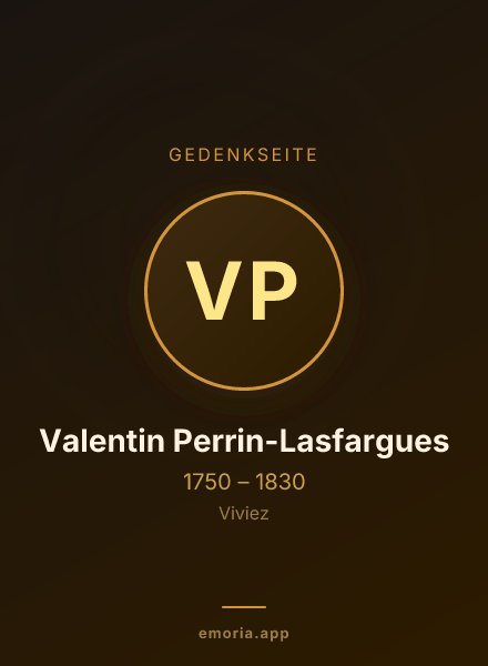 Gedenkportrait von Valentin Perrin-Lasfargues