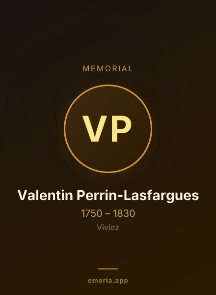 Memorial portrait of Valentin Perrin-Lasfargues