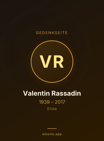 Gedenkportrait von Valentin Rassadin