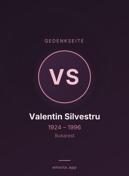 Gedenkportrait von Valentin Silvestru
