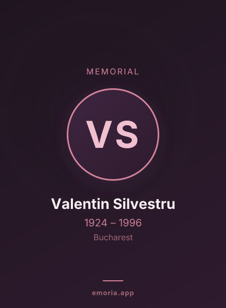 Memorial portrait of Valentin Silvestru