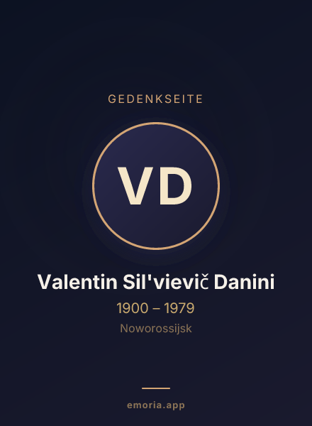 Gedenkportrait von Valentin Sil'vievič Danini