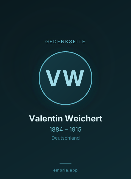 Gedenkportrait von Valentin Weichert