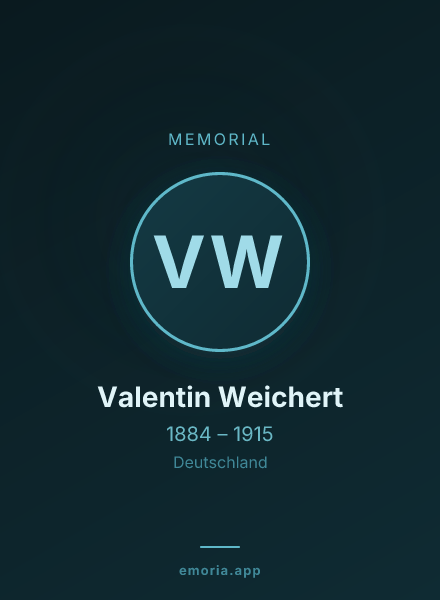 Memorial portrait of Valentin Weichert