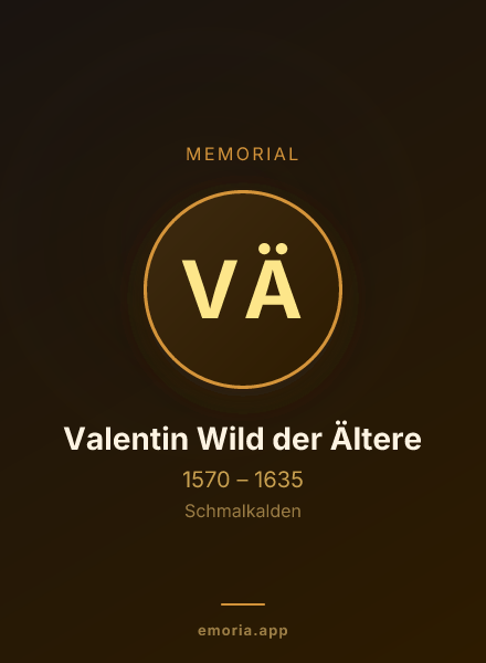 Memorial portrait of Valentin Wild der Ältere
