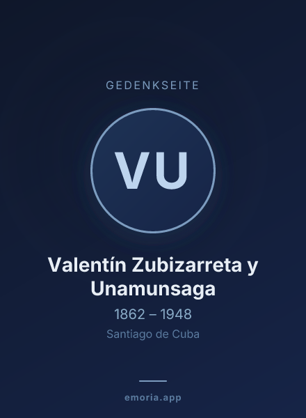 Gedenkportrait von Valentín Zubizarreta y Unamunsaga