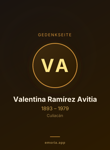 Gedenkportrait von Valentina Ramírez Avitia