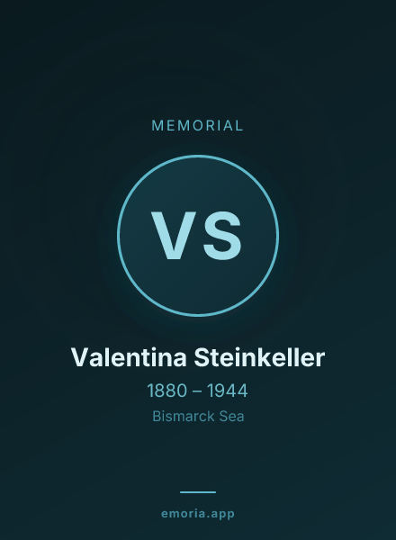 Memorial portrait of Valentina Steinkeller