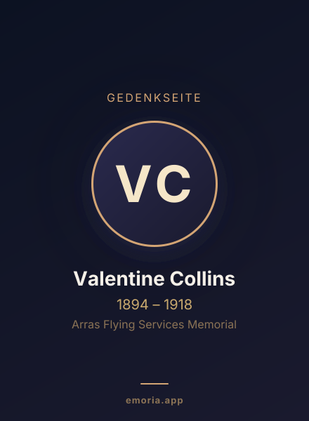 Gedenkportrait von Valentine Collins