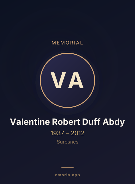 Memorial portrait of Valentine Robert Duff Abdy