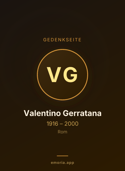 Gedenkportrait von Valentino Gerratana