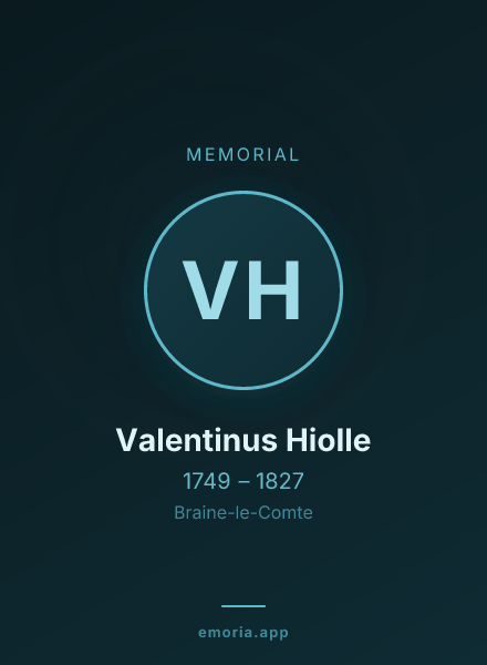 Memorial portrait of Valentinus Hiolle